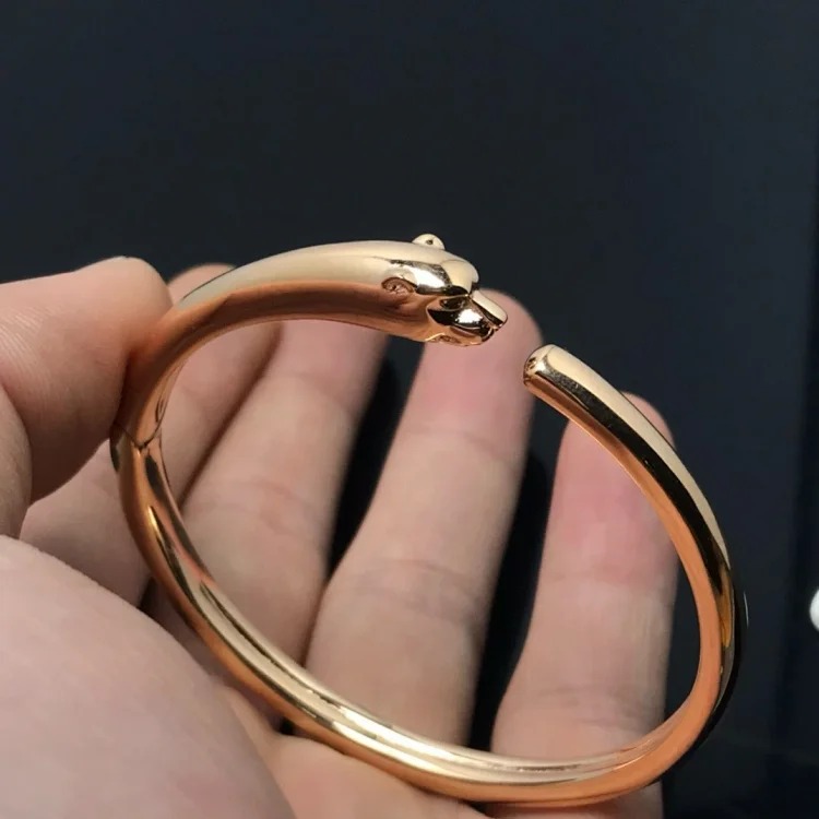 Cross-border popular fashion high diamond-encrusted leopard bracelet fashionable high-end full diamond double-ended gypsophila versatile bracelet