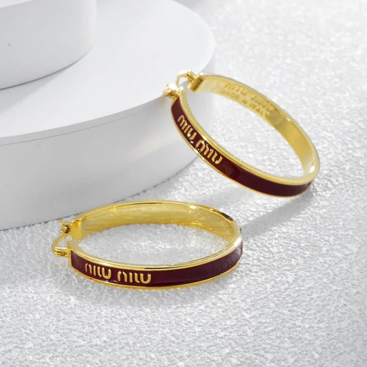 French retro personalized oil-drop hoop earrings, light luxury and high-end earrings, temperament, fashionable niche design earrings-CY