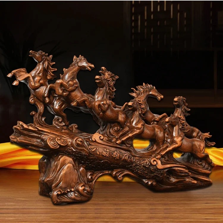 Horse Ornament Eight Horses Heroic Living Room Entrance Study Room Office Boss Desktop Decoration Company Opening Gift(pic4) Horse Ornament Eight Horses Heroic Living Room Entrance Study Room Office Boss Desktop Decoration Company Opening Gift