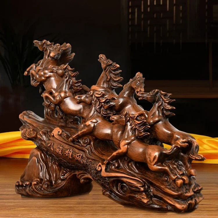 Horse Ornament Eight Horses Heroic Living Room Entrance Study Room Office Boss Desktop Decoration Company Opening Gift(pic5) Horse Ornament Eight Horses Heroic Living Room Entrance Study Room Office Boss Desktop Decoration Company Opening Gift