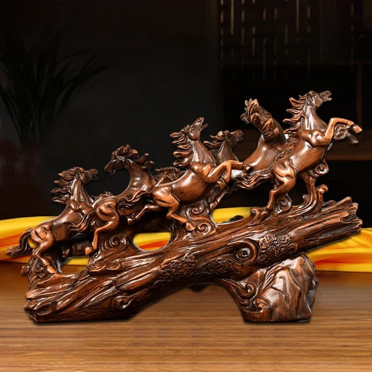 Horse Ornament Eight Horses Heroic Living Room Entrance Study Room Office Boss Desktop Decoration Company Opening Gift(pic6) Horse Ornament Eight Horses Heroic Living Room Entrance Study Room Office Boss Desktop Decoration Company Opening Gift