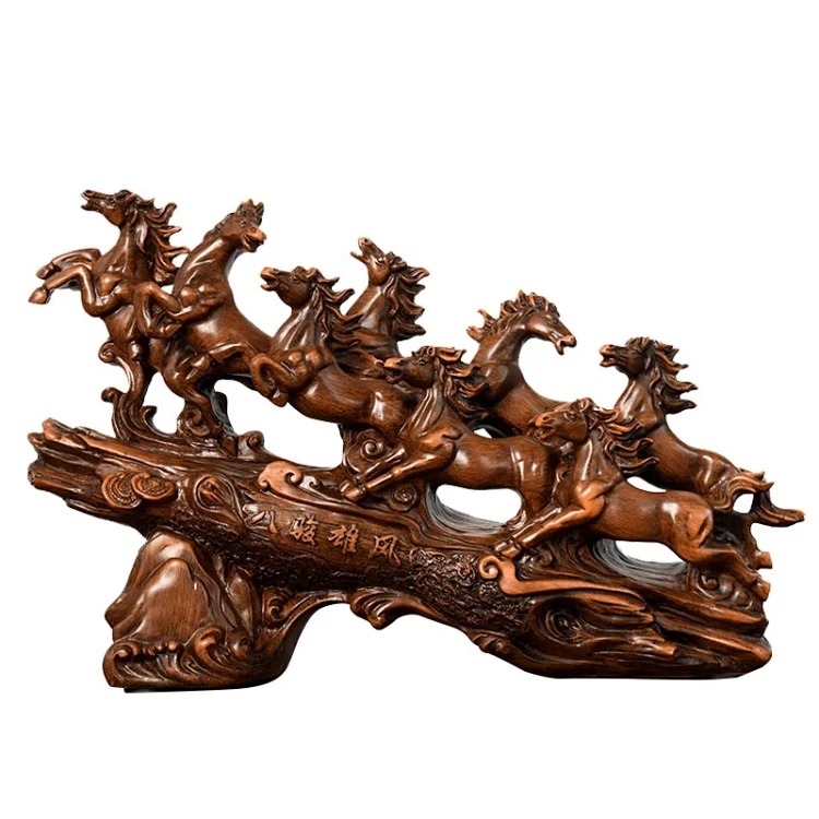 Horse Ornament Eight Horses Heroic Living Room Entrance Study Room Office Boss Desktop Decoration Company Opening Gift(pic7) Horse Ornament Eight Horses Heroic Living Room Entrance Study Room Office Boss Desktop Decoration Company Opening Gift