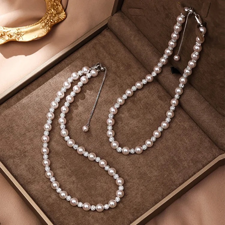 Manta Rose Gypsophila Pearl Bracelet Girls Beaded Planet Light Luxury High-end Niche New Chinese Style Hand Accessories