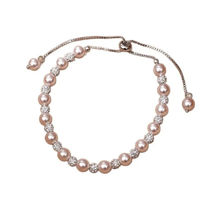 Manta Rose Gypsophila Pearl Bracelet Girls Beaded Planet Light Luxury High-end Niche New Chinese Style Hand Accessories