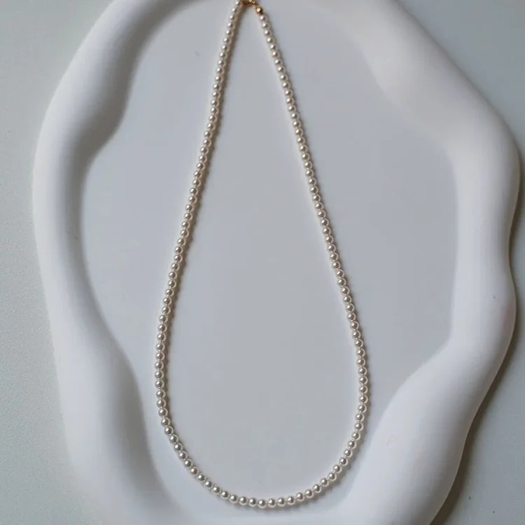 Turquoise Pearl Necklace Stacked Women's Accessories Clavicle Chain Autumn and Winter High-end Light Luxury Niche Pendant Necklace Jewelry