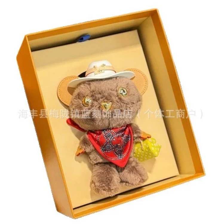 New plush bear pendant popular keychain pendant live supply foreign trade wholesale trendy brand