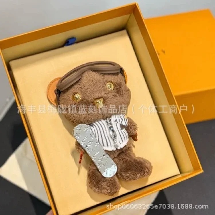 New plush bear pendant popular keychain pendant live supply foreign trade wholesale trendy brand