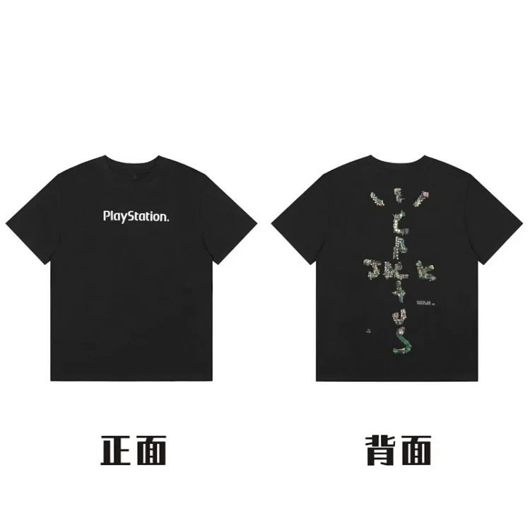 Travis Scott Cactus Jack x Fragment high street short-sleeved men's and women's high street T-shirt image 2