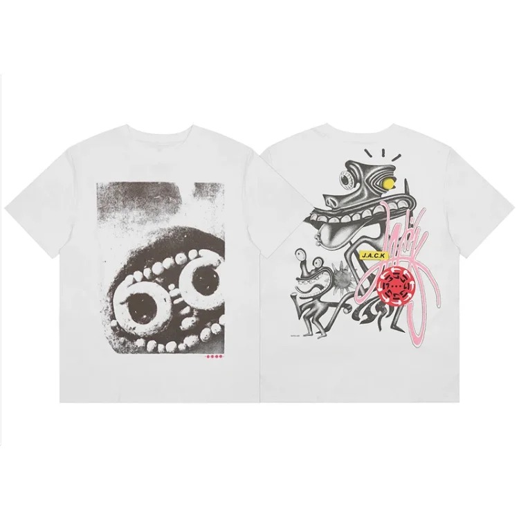Travis Scott Cactus Jack x Fragment high street short-sleeved men's and women's high street T-shirt image 5