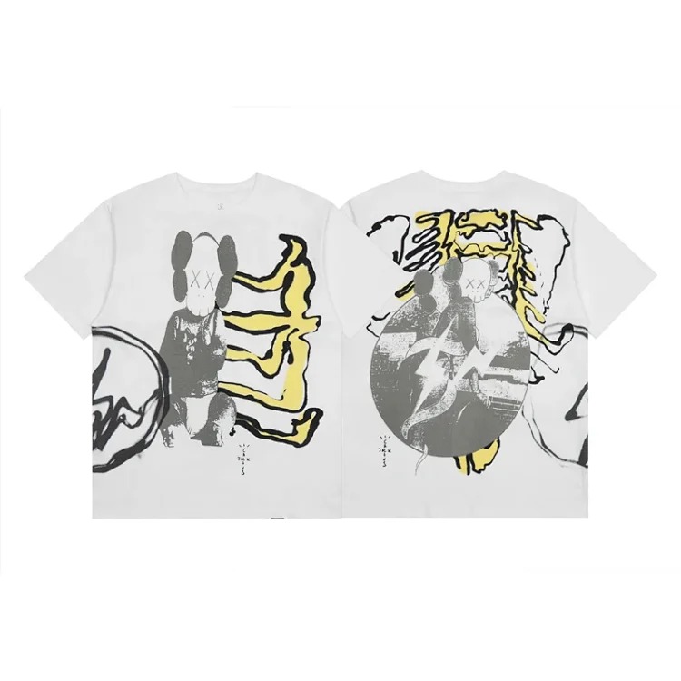 Travis Scott Cactus Jack x Fragment high street short-sleeved men's and women's high street T-shirt image 6