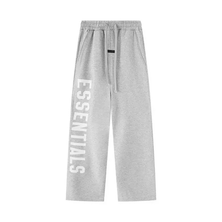 Celine ESSENTIALS Trendy Casual Straight-Leg Fleece-Lined Trousers for Men and Women