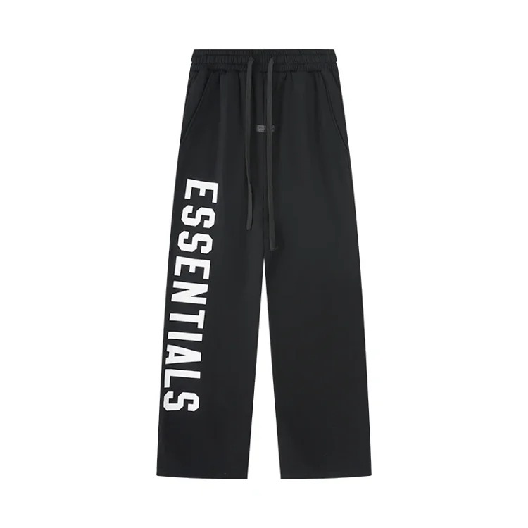 Celine ESSENTIALS Trendy Casual Straight-Leg Fleece-Lined Trousers for Men and Women