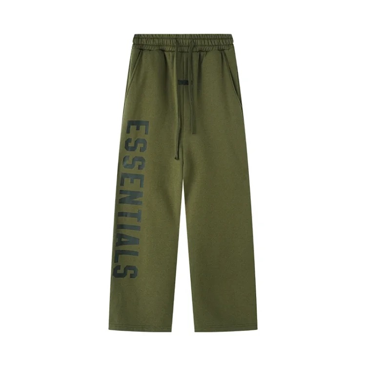 Celine ESSENTIALS Trendy Casual Straight-Leg Fleece-Lined Trousers for Men and Women