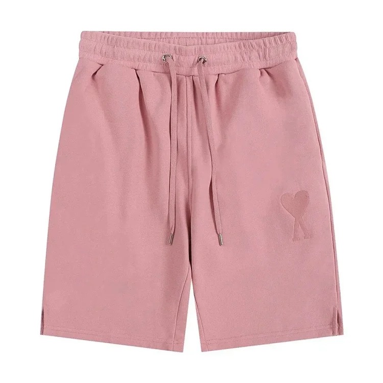 AMI Straight Leg Embroidered Heart Casual Shorts image 17