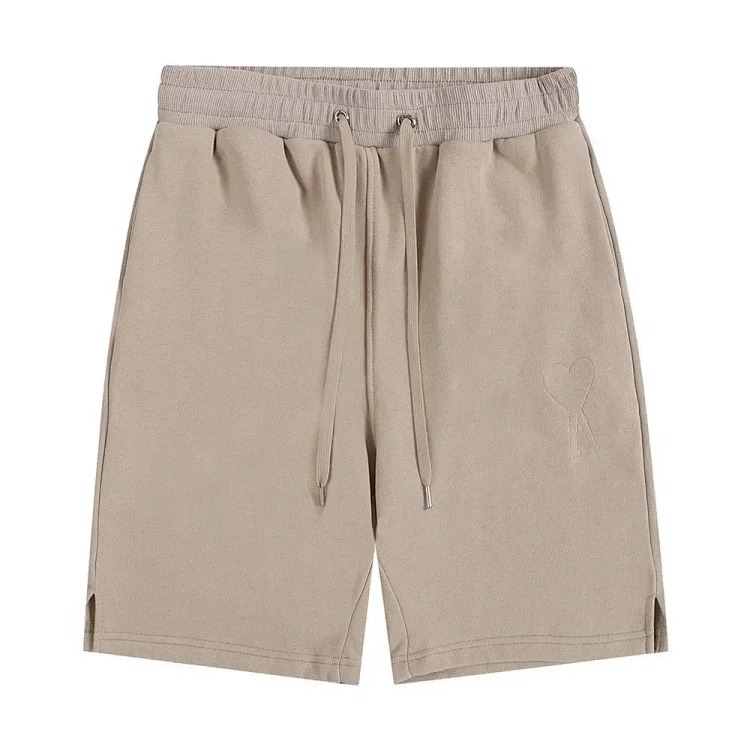 AMI Straight Leg Embroidered Heart Casual Shorts image 19