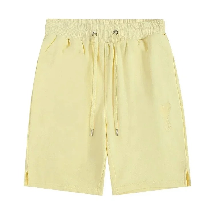 AMI Straight Leg Embroidered Heart Casual Shorts image 21