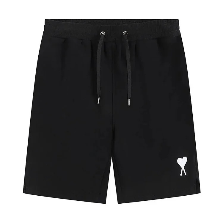 AMI Straight Leg Embroidered Heart Casual Shorts image 32