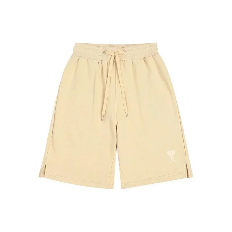 AMI Straight Leg Embroidered Heart Casual Shorts image 8