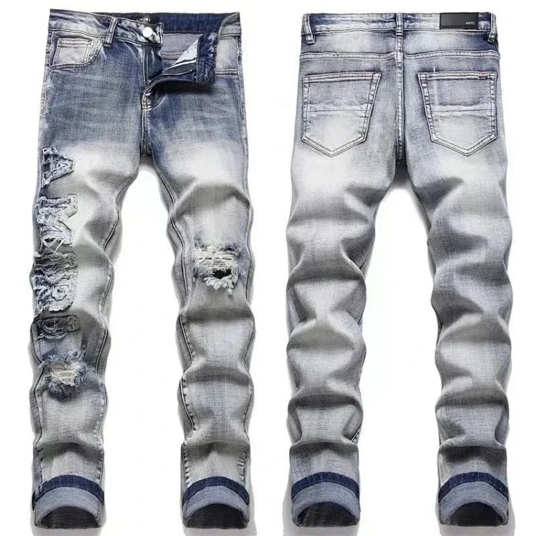 XB21 fashion trendy jeans image 2
