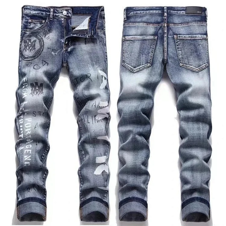 XB21 fashion trendy jeans image 3