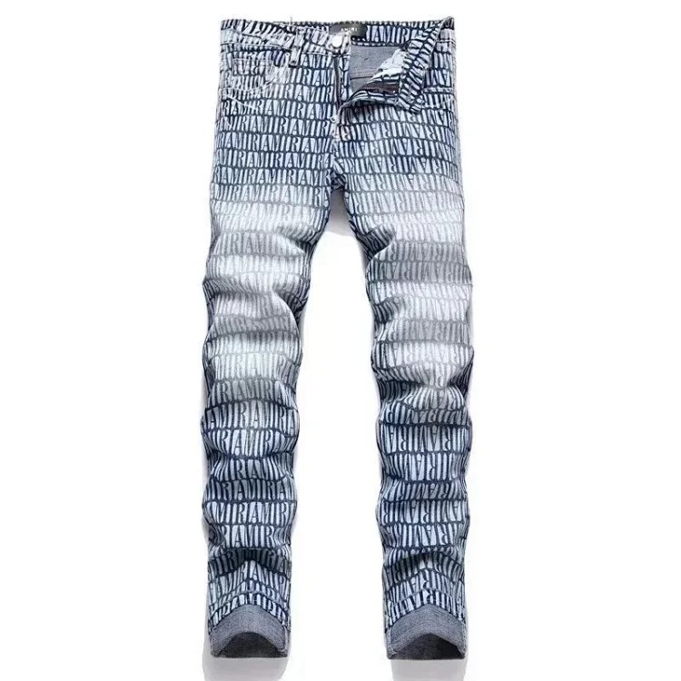 XB21 fashion trendy jeans image 4