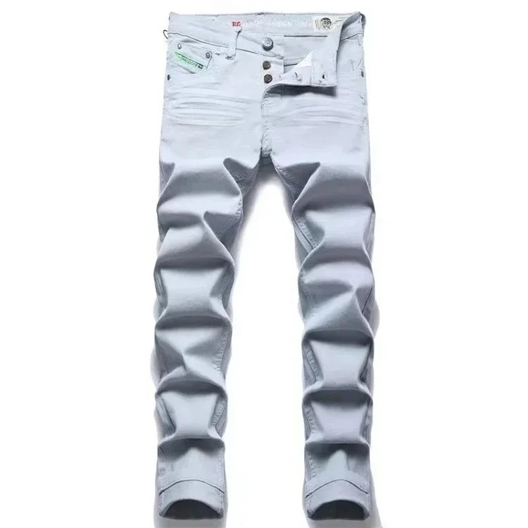 XB21 fashion trendy jeans image 6