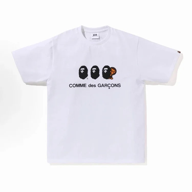 Cross-border foreign trade wholesale Bp trendy brand Ape Man Head heavyweight pure cotton short-sleeved men and women one-piece drop-shipping T-shirt top