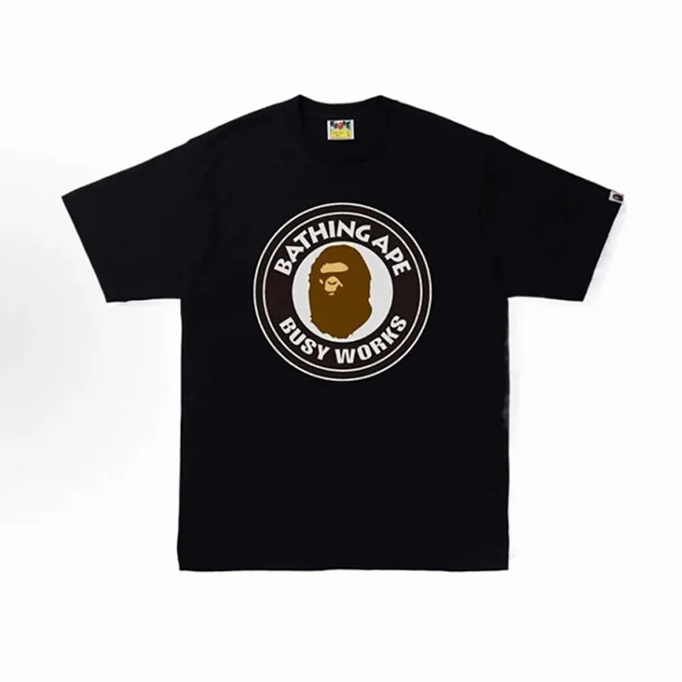 Cross-border foreign trade wholesale Bp trendy brand Ape Man Head heavyweight pure cotton short-sleeved men and women one-piece drop-shipping T-shirt top