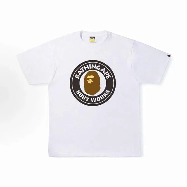 Cross-border foreign trade wholesale Bp trendy brand Ape Man Head heavyweight pure cotton short-sleeved men and women one-piece drop-shipping T-shirt top