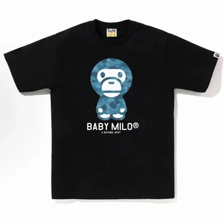 Cross-border foreign trade wholesale Bp trendy brand Ape Man Head heavyweight pure cotton short-sleeved men and women one-piece drop-shipping T-shirt top