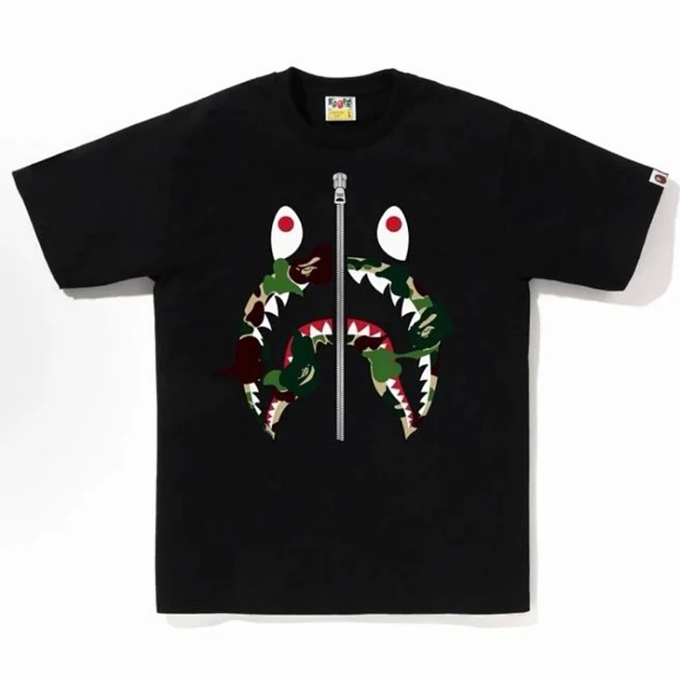 Cross-border foreign trade wholesale Bp trendy brand Ape Man Head heavyweight pure cotton short-sleeved men and women one-piece drop-shipping T-shirt top