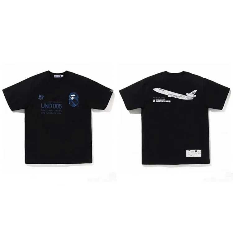Cross-border foreign trade wholesale Bp trendy brand Ape Man Head heavyweight pure cotton short-sleeved men and women one-piece drop-shipping T-shirt top