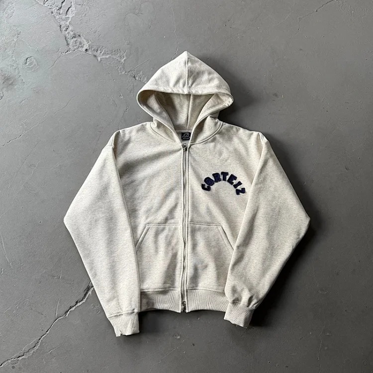 Crtz Letter Appliqué Hoodie Set