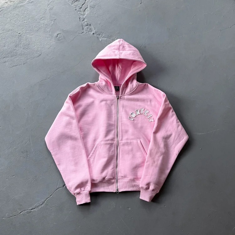 Crtz Letter Appliqué Hoodie Set