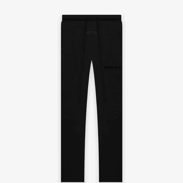 2022SS velvet straight pants, flocking logo printing ESSENTIALS trendy brand cross-border