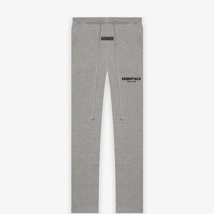 2022SS velvet straight pants, flocking logo printing ESSENTIALS trendy brand cross-border