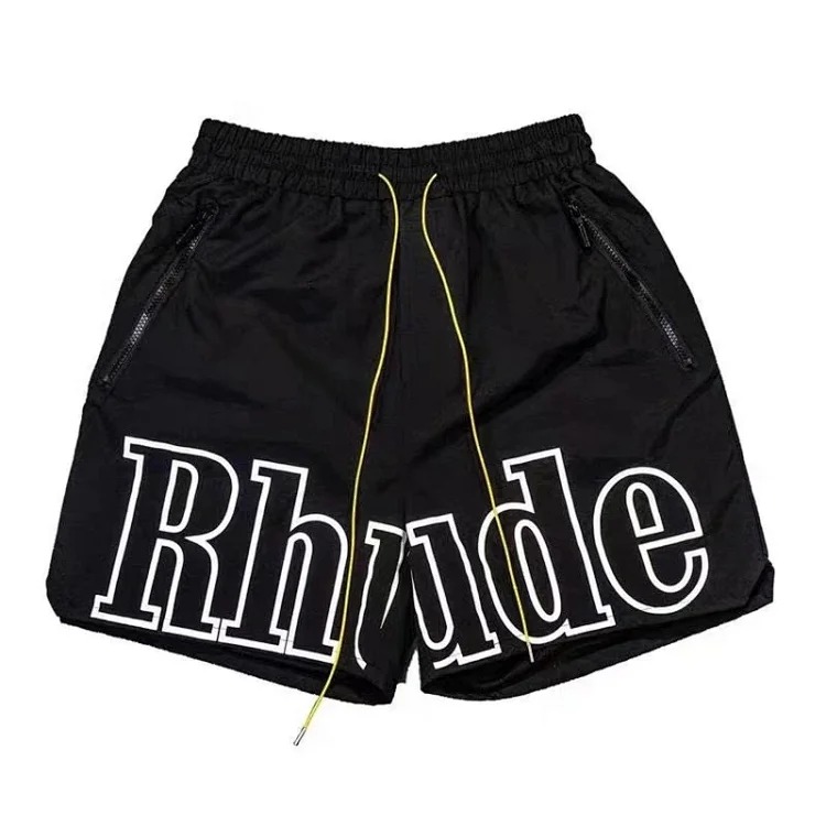 RHUDE reflective casual shorts, high street beach shorts for men and women image 2