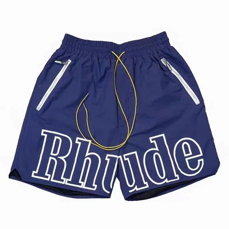 RHUDE reflective casual shorts, high street beach shorts for men and women image 6