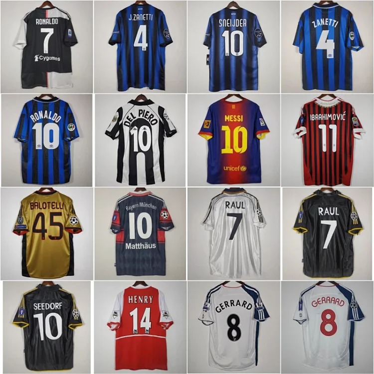ReÓtro classic star number printed club football jersey 2