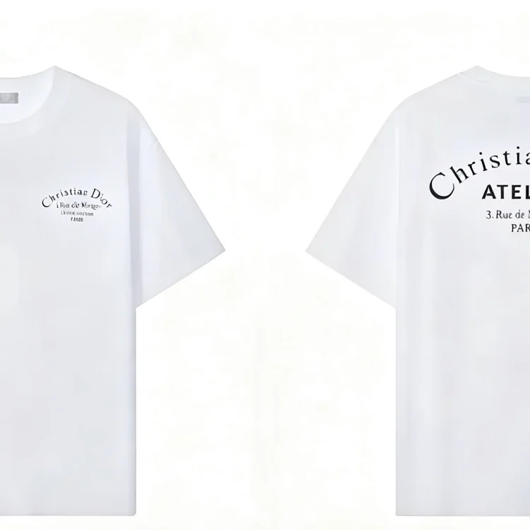 CD Crew Neck Loose-fitting Pure Cotton Short-sleeved image 13