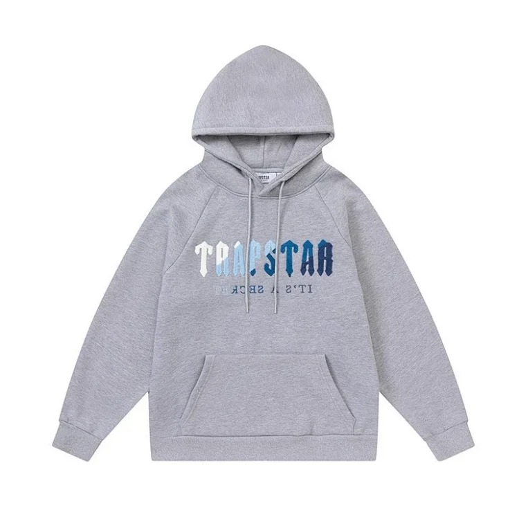 Traptar terry embroidered fleece loose casual hooded sweatshirt set image 26