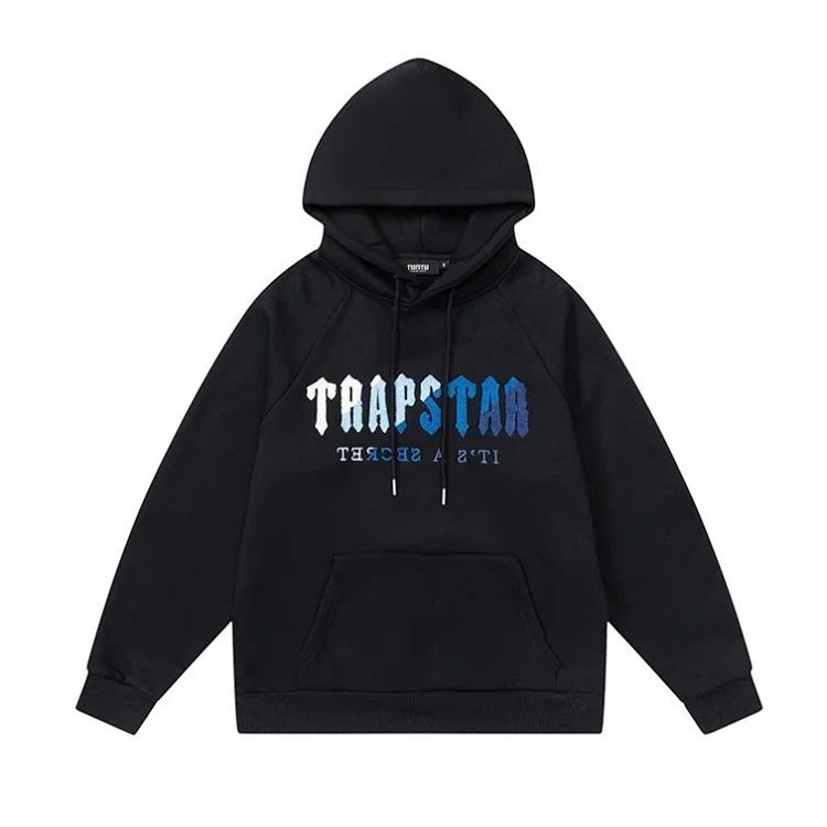 Traptar terry embroidered fleece loose casual hooded sweatshirt set image 28