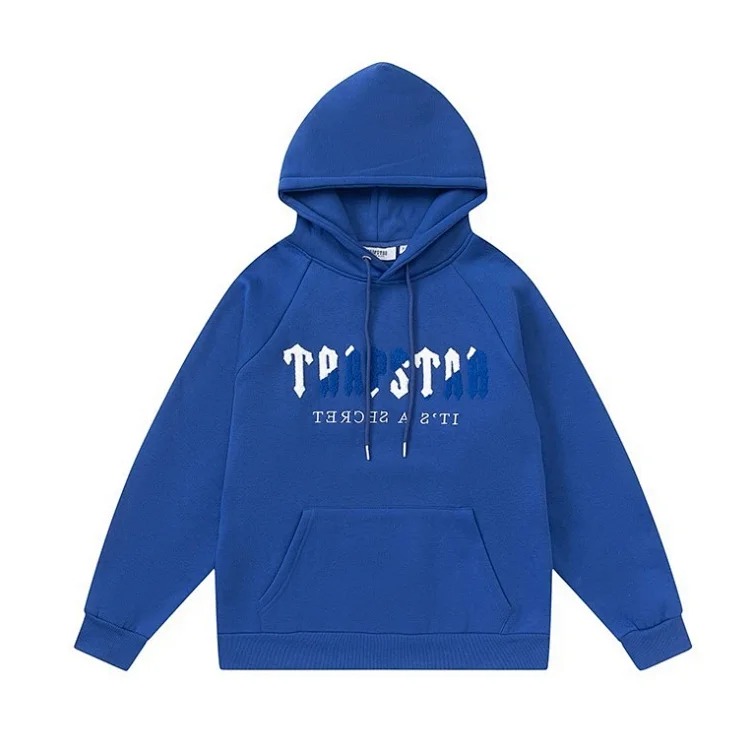 Traptar terry embroidered fleece loose casual hooded sweatshirt set image 30