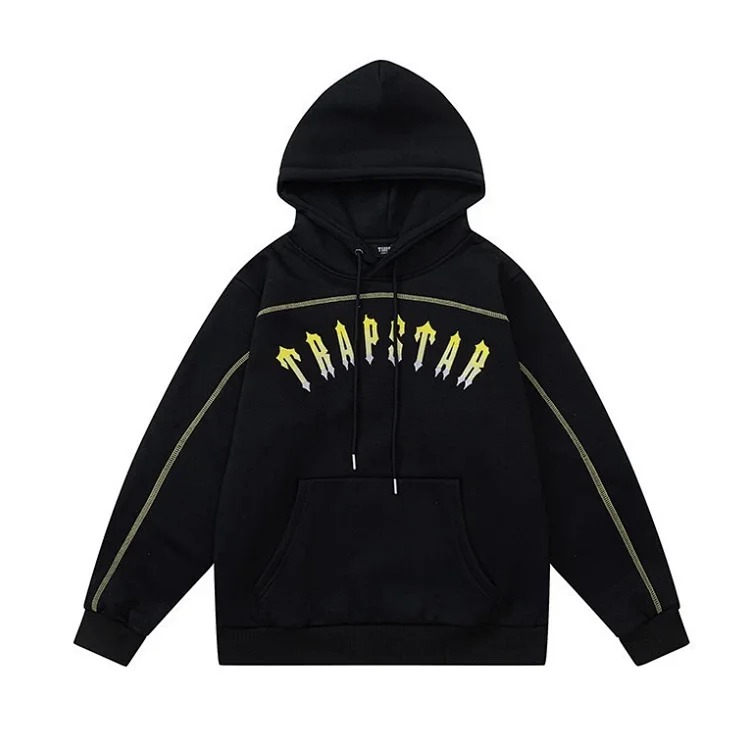 Traptar terry embroidered fleece loose casual hooded sweatshirt set image 34