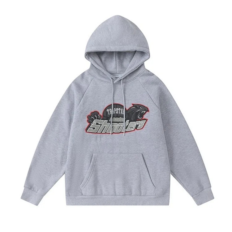 Traptar terry embroidered fleece loose casual hooded sweatshirt set image 36