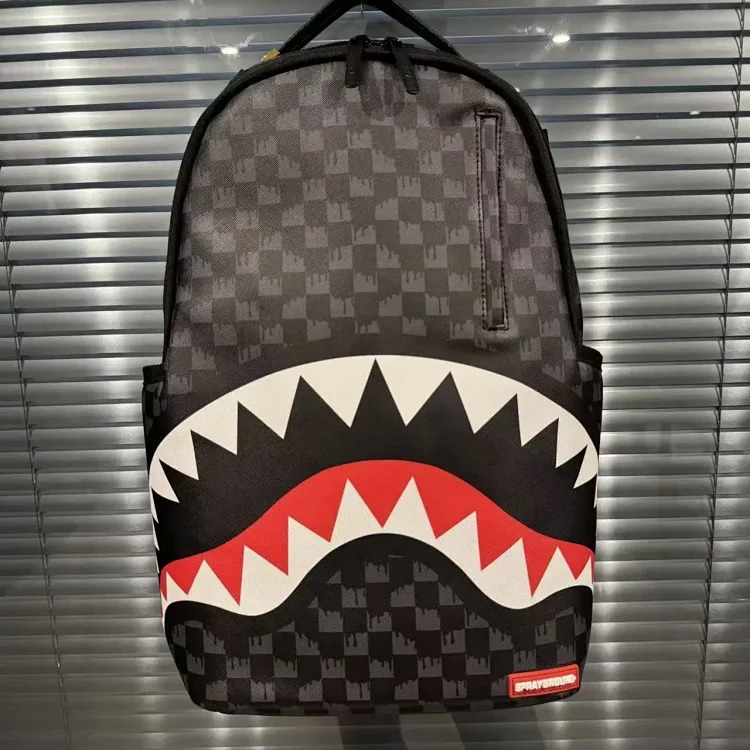 Shark Mouth Checkerboard Backpack