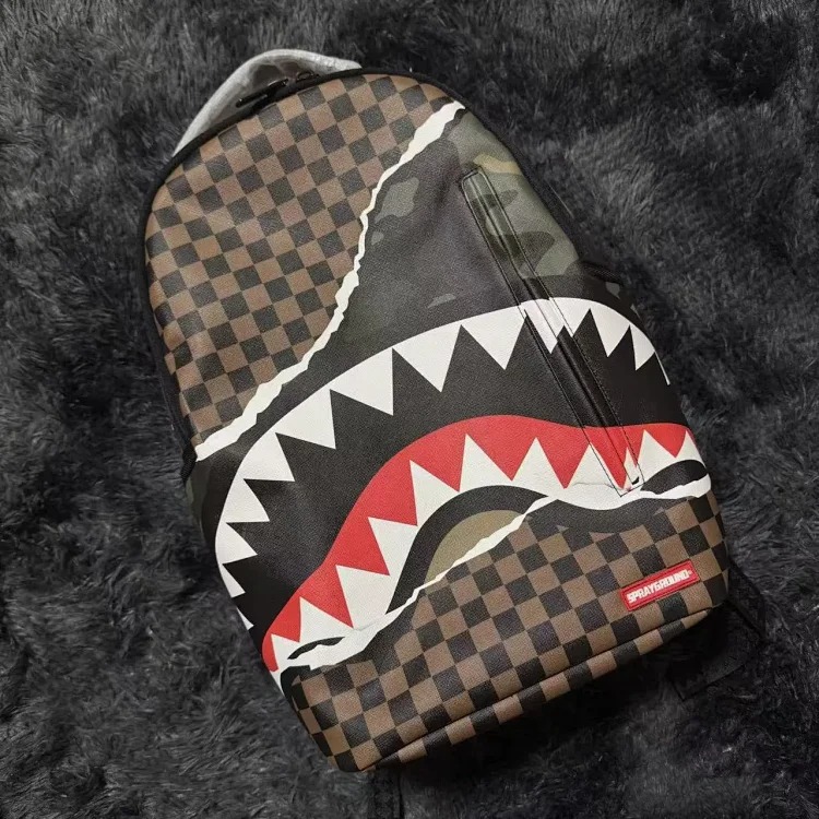 Shark Mouth Checkerboard Backpack image 4