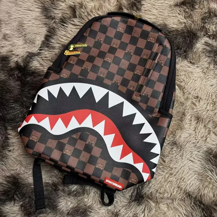 Shark Mouth Checkerboard Backpack image 5