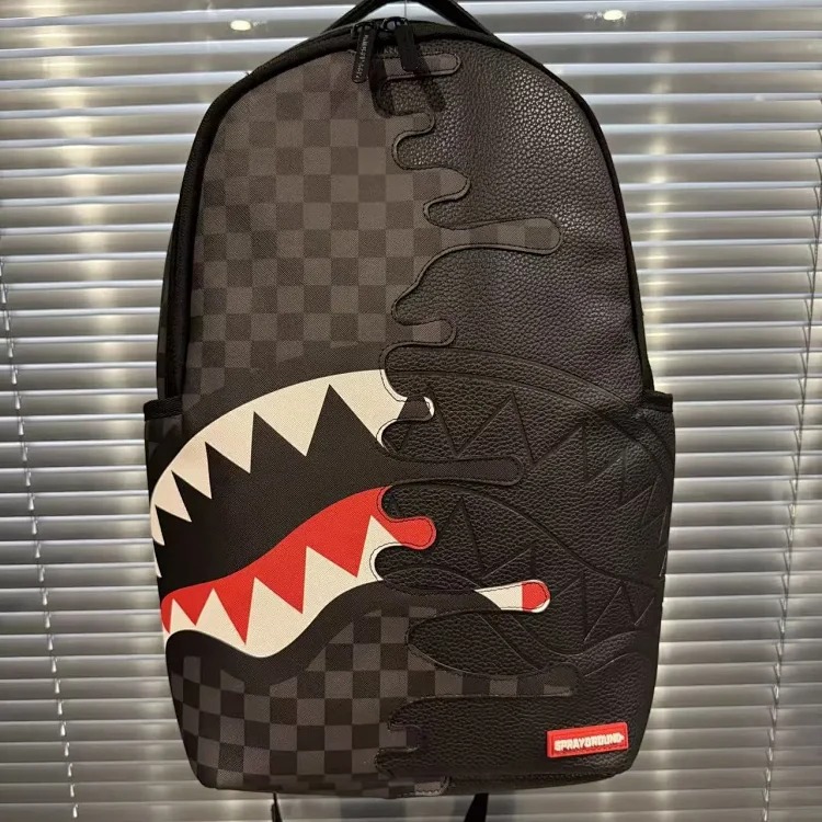 Shark Mouth Checkerboard Backpack image 6