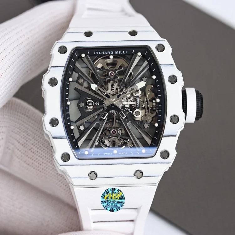 Reinterpretation of the RM12-01 NTPT Tourbillon Extraordinary Sports Skeleton Streamlined Watch